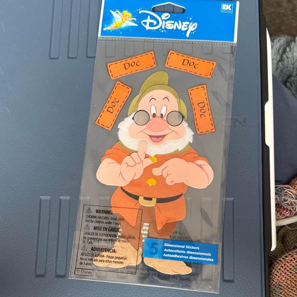Disney Doc Stickers in Orange and Tan